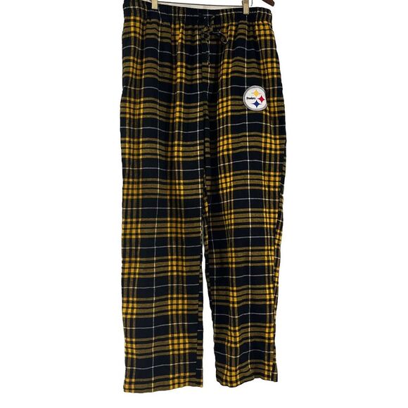 NFL Other - NWT Pittsburg Steelers Mens Pajama Pant Size XL, Yellow & Black Flannel Football